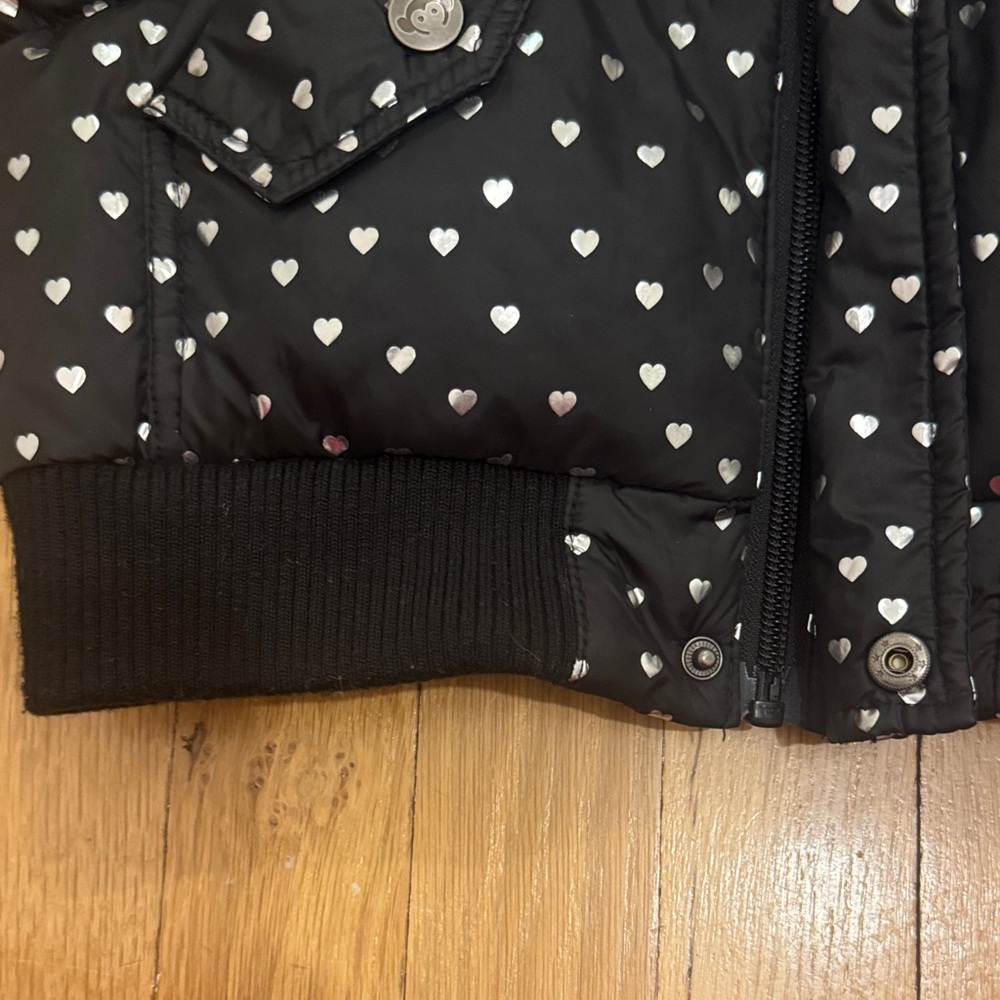 Appaman Black Jacket with Heart Design - Picture 4 of 5